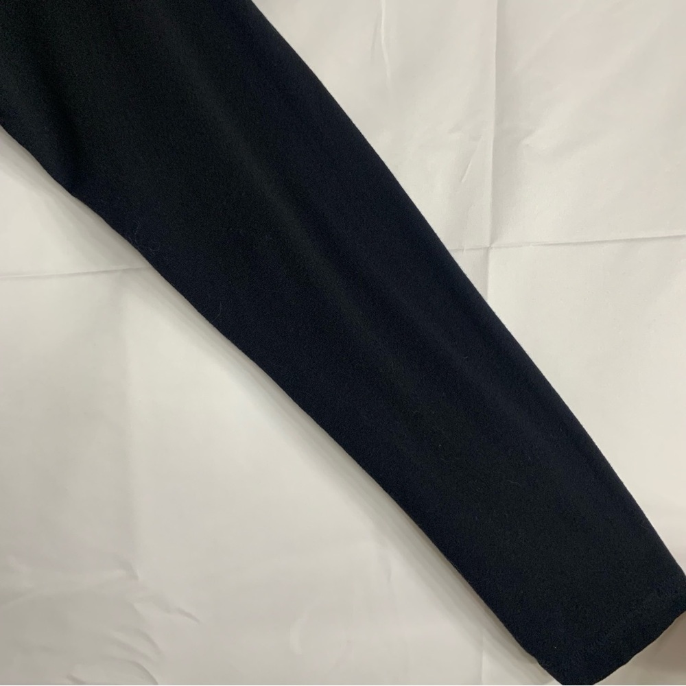 Sundry Black Ruched V Neck Long Sleeve Dress, size 3 - Picture 5 of 12